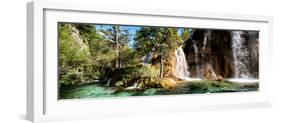 China 10MKm2 Collection - Waterfalls in the Jiuzhaigou National Park-Philippe Hugonnard-Framed Photographic Print