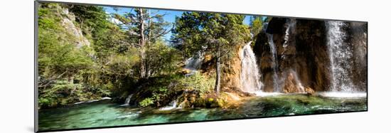 China 10MKm2 Collection - Waterfalls in the Jiuzhaigou National Park-Philippe Hugonnard-Mounted Photographic Print