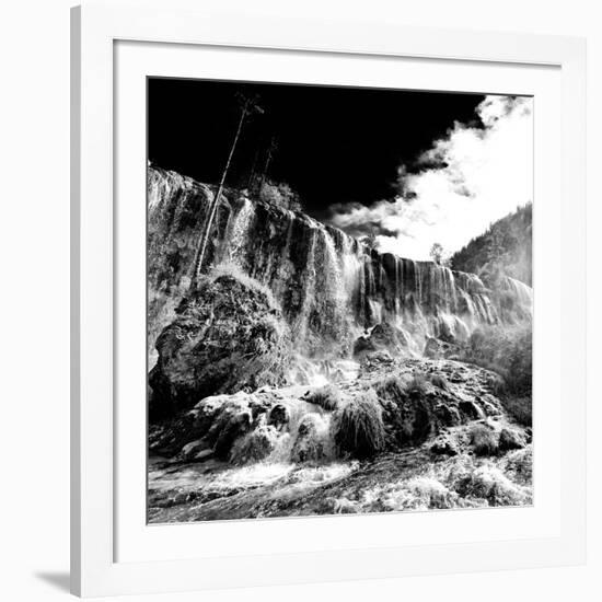 China 10MKm2 Collection - Waterfalls in the Jiuzhaigou National Park-Philippe Hugonnard-Framed Photographic Print