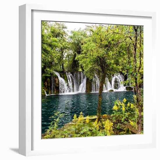 China 10MKm2 Collection - Waterfalls in the Jiuzhaigou National Park-Philippe Hugonnard-Framed Photographic Print