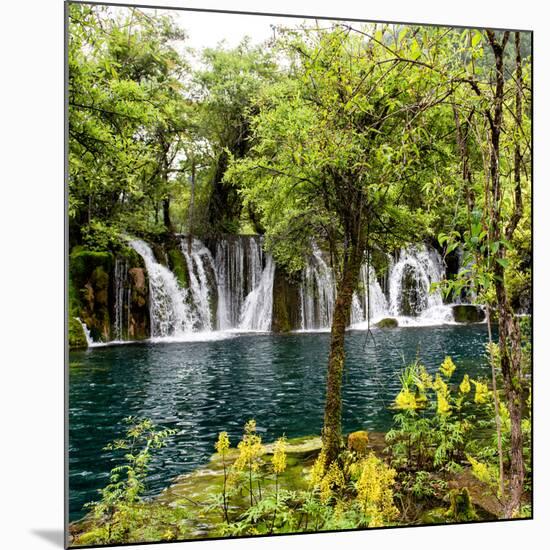 China 10MKm2 Collection - Waterfalls in the Jiuzhaigou National Park-Philippe Hugonnard-Mounted Photographic Print