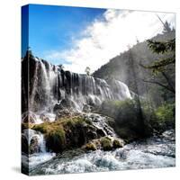 China 10MKm2 Collection - Waterfalls in the Jiuzhaigou National Park-Philippe Hugonnard-Stretched Canvas