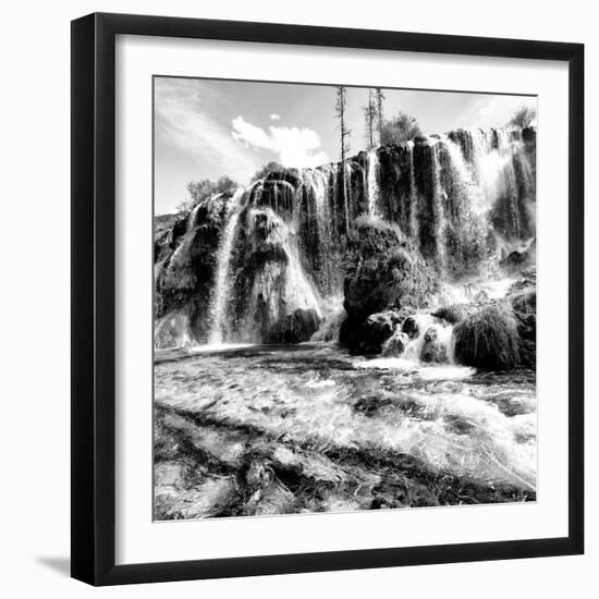 China 10MKm2 Collection - Waterfalls in the Jiuzhaigou National Park-Philippe Hugonnard-Framed Photographic Print