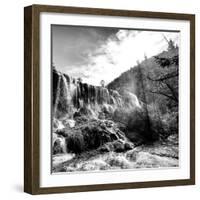 China 10MKm2 Collection - Waterfalls in the Jiuzhaigou National Park-Philippe Hugonnard-Framed Photographic Print