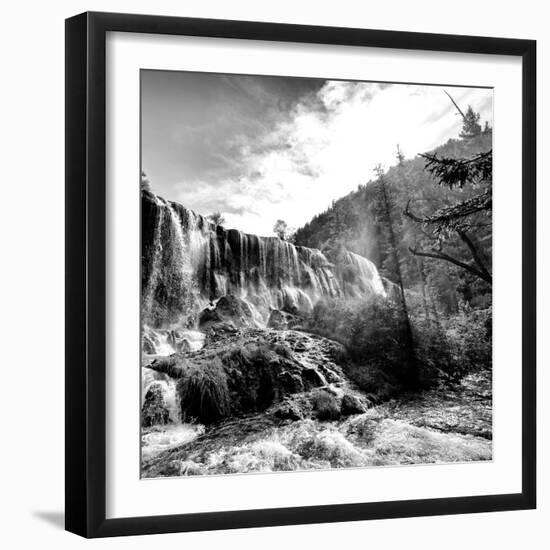 China 10MKm2 Collection - Waterfalls in the Jiuzhaigou National Park-Philippe Hugonnard-Framed Photographic Print