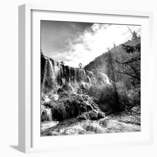 China 10MKm2 Collection - Waterfalls in the Jiuzhaigou National Park-Philippe Hugonnard-Framed Photographic Print