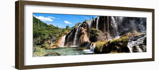 China 10MKm2 Collection - Waterfalls in the Jiuzhaigou National Park-Philippe Hugonnard-Framed Photographic Print