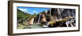 China 10MKm2 Collection - Waterfalls in the Jiuzhaigou National Park-Philippe Hugonnard-Framed Photographic Print