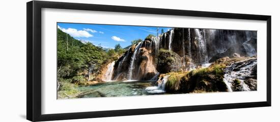 China 10MKm2 Collection - Waterfalls in the Jiuzhaigou National Park-Philippe Hugonnard-Framed Photographic Print