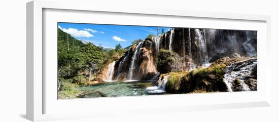 China 10MKm2 Collection - Waterfalls in the Jiuzhaigou National Park-Philippe Hugonnard-Framed Photographic Print