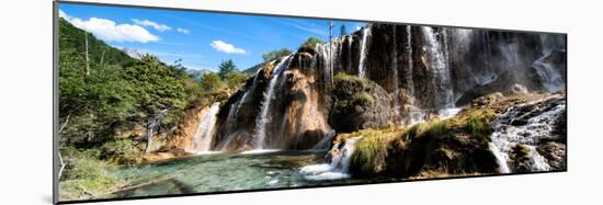 China 10MKm2 Collection - Waterfalls in the Jiuzhaigou National Park-Philippe Hugonnard-Mounted Photographic Print