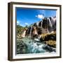 China 10MKm2 Collection - Waterfalls in the Jiuzhaigou National Park-Philippe Hugonnard-Framed Photographic Print