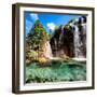 China 10MKm2 Collection - Waterfalls in the Jiuzhaigou National Park-Philippe Hugonnard-Framed Photographic Print