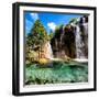 China 10MKm2 Collection - Waterfalls in the Jiuzhaigou National Park-Philippe Hugonnard-Framed Photographic Print