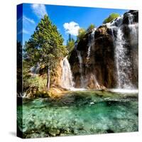 China 10MKm2 Collection - Waterfalls in the Jiuzhaigou National Park-Philippe Hugonnard-Stretched Canvas