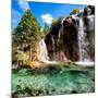 China 10MKm2 Collection - Waterfalls in the Jiuzhaigou National Park-Philippe Hugonnard-Mounted Photographic Print