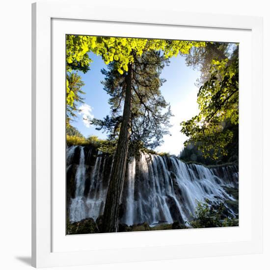 China 10MKm2 Collection - Waterfalls in the Jiuzhaigou National Park-Philippe Hugonnard-Framed Photographic Print