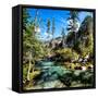China 10MKm2 Collection - Waterfalls in the Jiuzhaigou National Park-Philippe Hugonnard-Framed Stretched Canvas