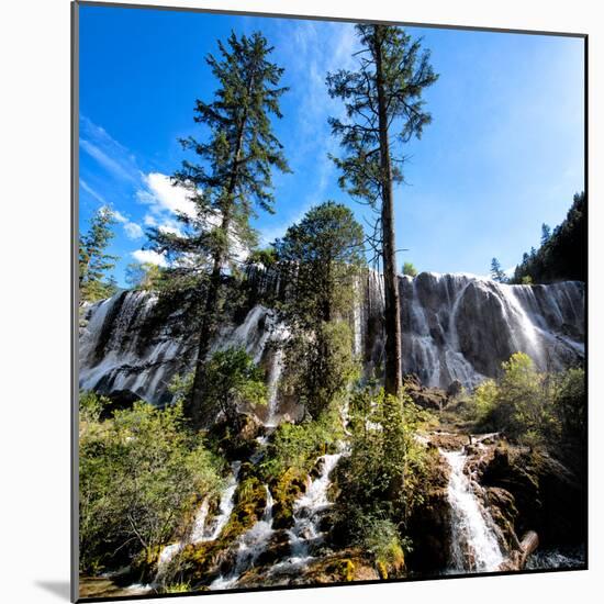 China 10MKm2 Collection - Waterfalls in the Jiuzhaigou National Park-Philippe Hugonnard-Mounted Photographic Print