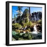 China 10MKm2 Collection - Waterfalls in the Jiuzhaigou National Park-Philippe Hugonnard-Framed Photographic Print