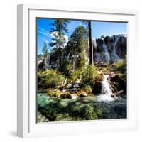 China 10MKm2 Collection - Waterfalls in the Jiuzhaigou National Park-Philippe Hugonnard-Framed Photographic Print