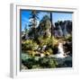 China 10MKm2 Collection - Waterfalls in the Jiuzhaigou National Park-Philippe Hugonnard-Framed Photographic Print