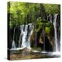 China 10MKm2 Collection - Waterfalls in the Jiuzhaigou National Park-Philippe Hugonnard-Stretched Canvas