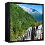 China 10MKm2 Collection - Waterfalls in the Jiuzhaigou National Park-Philippe Hugonnard-Framed Stretched Canvas