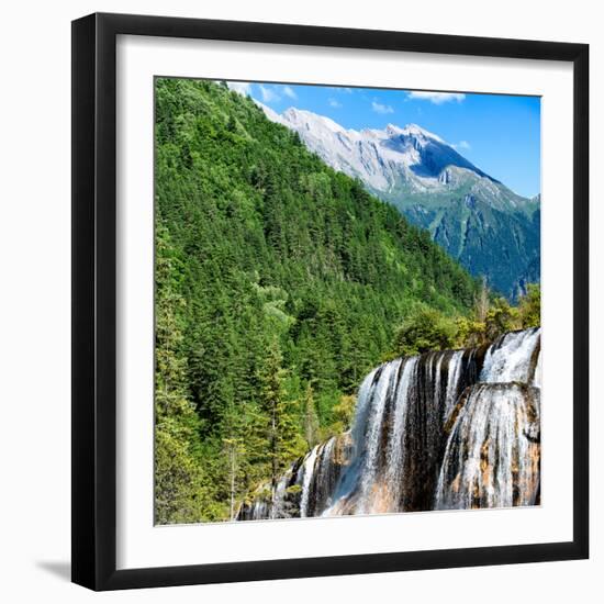 China 10MKm2 Collection - Waterfalls in the Jiuzhaigou National Park-Philippe Hugonnard-Framed Photographic Print