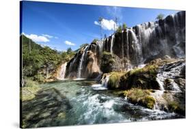 China 10MKm2 Collection - Waterfalls in the Jiuzhaigou National Park-Philippe Hugonnard-Stretched Canvas