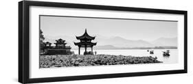 China 10MKm2 Collection - West Lake at sunset-Philippe Hugonnard-Framed Photographic Print