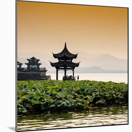 China 10MKm2 Collection - West Lake at sunset-Philippe Hugonnard-Mounted Photographic Print