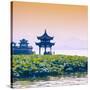 China 10MKm2 Collection - West Lake at sunset-Philippe Hugonnard-Stretched Canvas