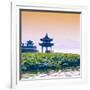 China 10MKm2 Collection - West Lake at sunset-Philippe Hugonnard-Framed Photographic Print