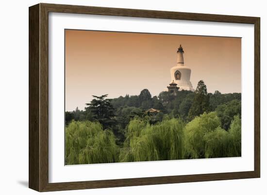 China 10MKm2 Collection - White Pagoda at Sunset - Beihai Park - Beijing-Philippe Hugonnard-Framed Photographic Print