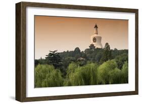 China 10MKm2 Collection - White Pagoda at Sunset - Beihai Park - Beijing-Philippe Hugonnard-Framed Photographic Print