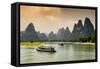 China 10MKm2 Collection - Yangshuo Li River-Philippe Hugonnard-Framed Stretched Canvas