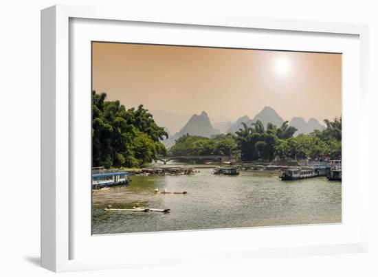 China 10MKm2 Collection - Yangshuo Li River-Philippe Hugonnard-Framed Photographic Print