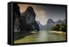 China 10MKm2 Collection - Yangshuo Li River-Philippe Hugonnard-Framed Stretched Canvas