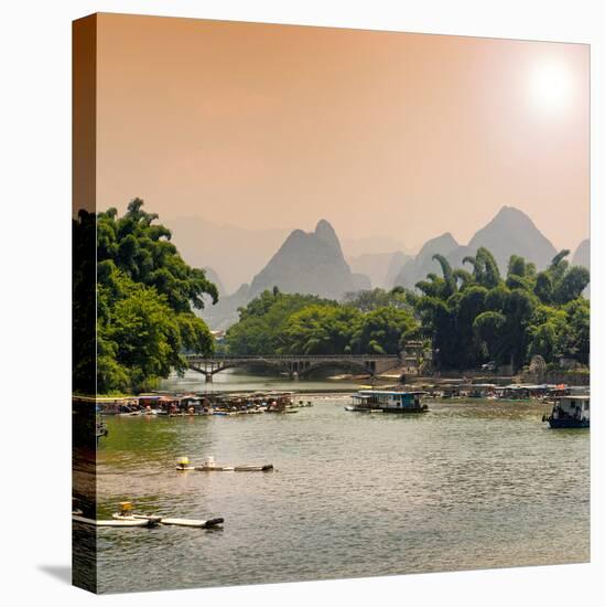 China 10MKm2 Collection - Yangshuo Li River-Philippe Hugonnard-Stretched Canvas