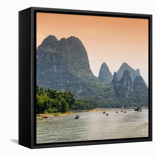 China 10MKm2 Collection - Yangshuo Li River-Philippe Hugonnard-Framed Stretched Canvas