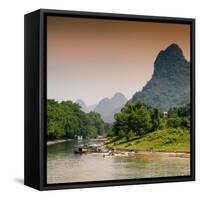 China 10MKm2 Collection - Yangshuo Li River-Philippe Hugonnard-Framed Stretched Canvas