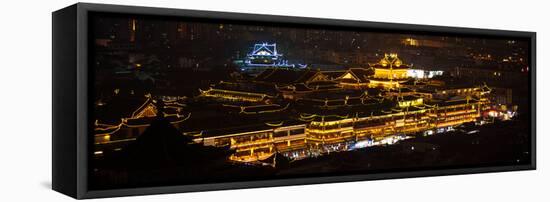 China 10MKm2 Collection - Yuyuan Gardens at night - Shanghai-Philippe Hugonnard-Framed Stretched Canvas