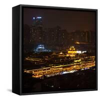 China 10MKm2 Collection - Yuyuan Gardens at night - Shanghai-Philippe Hugonnard-Framed Stretched Canvas