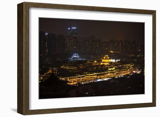 China 10MKm2 Collection - Yuyuan Gardens at night - Shanghai-Philippe Hugonnard-Framed Photographic Print