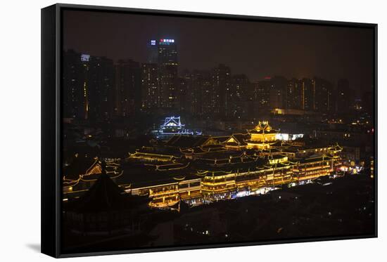 China 10MKm2 Collection - Yuyuan Gardens at night - Shanghai-Philippe Hugonnard-Framed Stretched Canvas