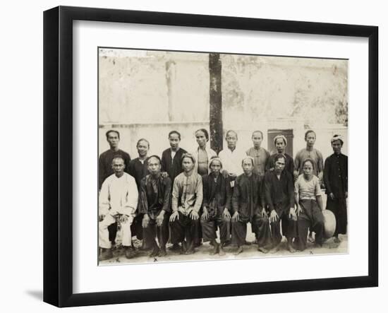 China, A Group of Annamites-null-Framed Photographic Print