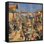 China, Bandits, Chan-Shi-R. Moritz-Framed Stretched Canvas