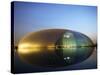 China Beijing an Illuminated National Grand Theatre Opera House known as the Egg-Christian Kober-Stretched Canvas