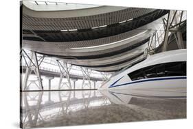 China, Beijing, Crh High Speed Railway Locomotive-Paul Souders-Stretched Canvas